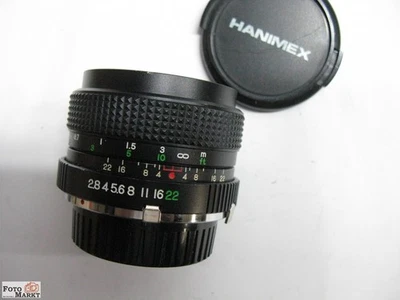 Objetivo Gran Angular Hanimex 2,8/28 MC Lens (52Mm) Minolta SLR X-700, XD7, SRT - Imagen 1 de 3
