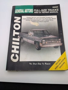 General Motors Chevy GMC Pick-ups Suburban 1980-87 Repair Manual Chilton 28622 - Picture 1 of 5