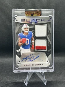 2024 Panini Black - Rookie Signature Materials Keon Coleman #RSM-10 Royal /75   - Bild 1 von 1