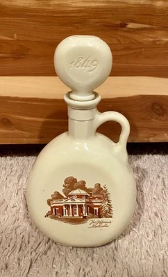 VINTAGE OLD FITZGERALD THOMAS JEFFERSON MONTICELLO DECANTER WITH STOPPER EMPTY - Image 1 of 4