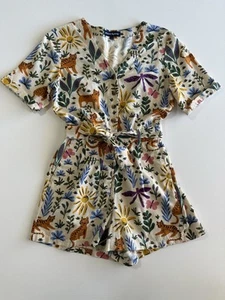 Princess Highway Linen Cotton Playsuit Size 8 Boho Retro Hippie Indie Hipster - Picture 1 of 10