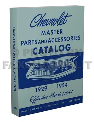 Chevrolet Master Parts Book 1954 1953 1951 1951 1950 1949 1947 1946 Chevy Foto 1 de 4