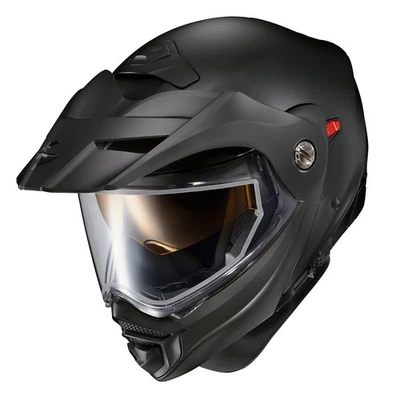 *FREE SHIPPING* SCORPION EXO-AT960 COLD WEATHER MATTE BLACK HELMET DUAL PANE - Image 1 of 4
