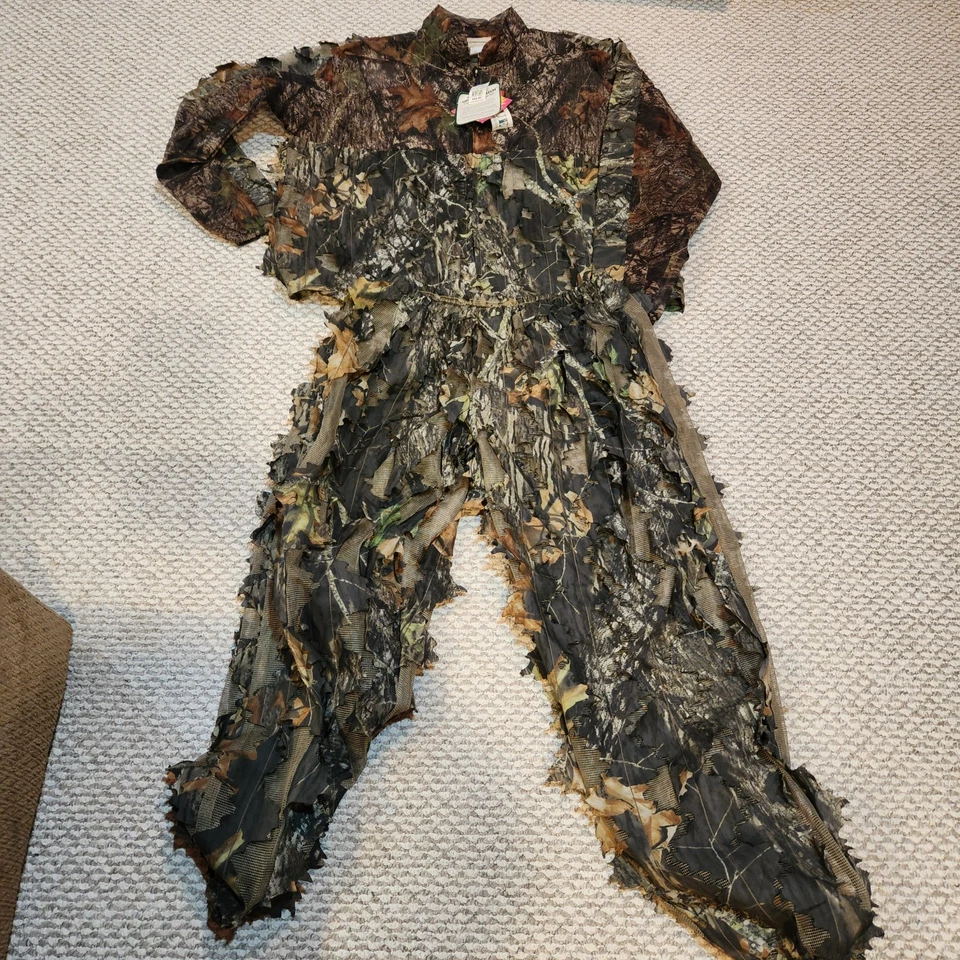 VTG Underbrush Camo 3d Leafy Turkey Hunting Shirt And Pants XL NWT 2PC Ghillie - Image 1 of 4