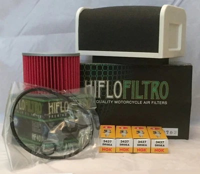 Kit de servicio para filtros y 4 bujías KAWASAKI ZEPHYR 750 (1995 a 1999) Foto 1 de 4