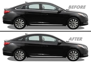 Vinilo apagón eliminación de cromo para Hyundai Sonata 2015-17 moldura de ventana - Imagen 1 de 5