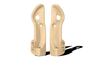Aftermarket Mercedes-Benz Softtop Opener Covers (A124 E320) - Set - Creme Beige - Picture 1 of 1