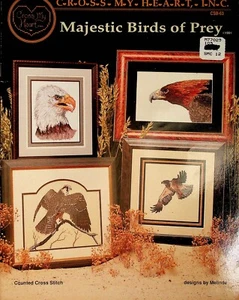 Majestic Birds Of Prey Frames Cross Stitch Pattern By Cross My Heart - Picture 1 of 5