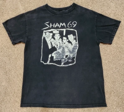 Vintage Sham 69 Shirt Impact Merchandising 90s Era Punk Oi Band Black M Medium - Image 1 of 4