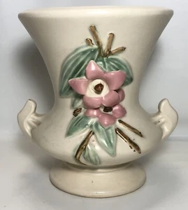 VTG McCoy Floral BLOSSOM TIME Pottery Vase 6.5” - Picture 1 of 10