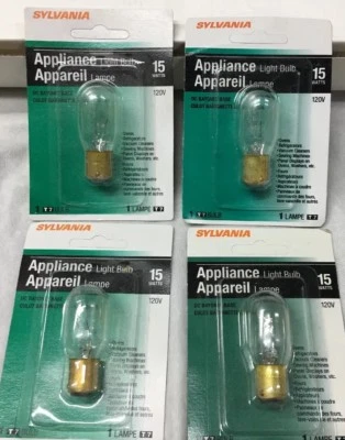 Sylvania 15T7DC #18200 Appliance Microwave Light Bulb Ba15d Bayonet Base 4-pcs - Image 1 of 4