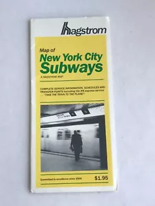 1983 Hagstrom New York City Subway map - Picture 1 of 2