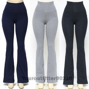 Pantalones de yoga fitness atlético con cintura plegable pierna y ajustados para caminar senderismo - Imagen 1 de 7