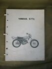 VINTAGE Yamaha CT1 MOTORCYCLE Service PARTS Manual Book 70+ PAGES
