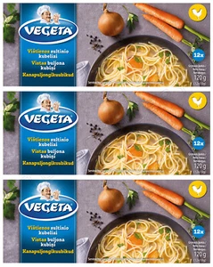 3 VEGETA CHICKEN Broth Stock Soup Cubes Bouillon Spices Seasoning 120g 4.2oz - Picture 1 of 4