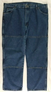 Pantalones de trabajo Dickies Carpenter para hombre azul doble rodilla talla 42x30 - Imagen 1 de 6