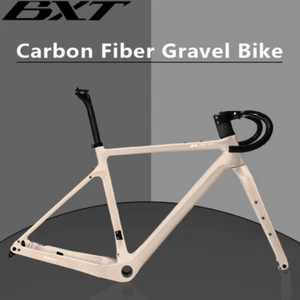 Carbon Gravel Road Bike Frame Disc Brake 700C*47C Gravel Bicycle Frameset - Picture 1 of 29