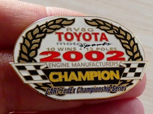 PIN'S RACE USA F1 CART FEDEX SERIES TOYOTA MOTOR SPORT CHAMPION 2002 MFS - Bild 1 von 3
