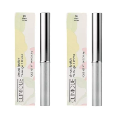 2x Clinique Almost Lipstick 06 Black Honey 0.06oz/1.9g Ea Full Size New in Box - Image 1 of 3