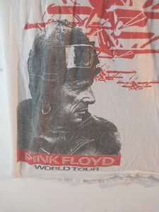 Vintage Pink Floyd World Tour Concert T-shirt L 1987 First in Space Original - Picture 1 of 16