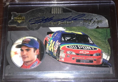 1998 UD JEFF GORDON VICTORIES CIRCLE AUTO AUTOGRAPH HOLO GRAPHS DIECUT NASCAR 👍 - Image 1 of 2
