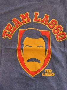 Ted Team Lasso NEW T-Shirt LARGE AFC Richmond Jason Sudekis Blue NWT - Picture 1 of 3