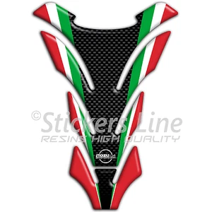 Adesivo paraserbatoio HONDA SUZUKI YAMAHA HUSQVARNA KAWASAKI Tank Pad 3D X#5 - Foto 1 di 1