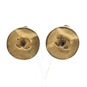 CHANEL Earring COCO Mark vintage metal gold accessory Women - Bild 1 von 6