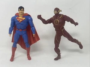 Lot Of 2 McFarlane DC Multiverse Superman Kal-El Clark & Flash Injustice 7” Fig - Picture 1 of 5