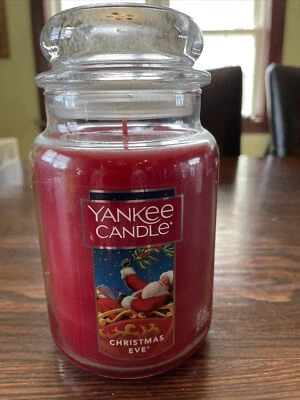 Yankee Candle CHRISTMAS EVE Large Jar 22 oz. Candle  NEW UNBURNED - Image 1 of 4