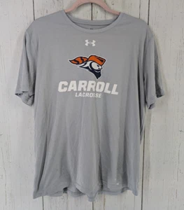 Under Armour Size Medium Womens Gray Graphic Carroll Lacrosse Short Sleeve Top - Imagen 1 de 7