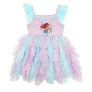Disney The Little Mermaid Ariel Girls Dress Tutu Toddler Outfit 2T 3T 4T Movie - Picture 1 of 6