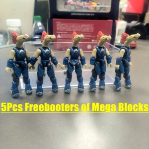 5pcs Mini Halo Mega Bloks Construx Banished Blue Jackal Freebooter Sniper Figure - Picture 1 of 7