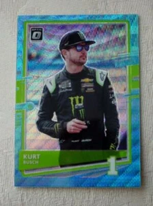 2021 Panini Donruss Racing - Kurt Busch #25 - Optic Carolina Blue Wave Prizm - Picture 1 of 2