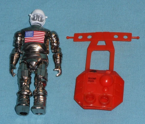 vintage Zylmex Zee Toys METAL MAN -- MAJOR MERCURY figure with ROCKET PACK only Cover
