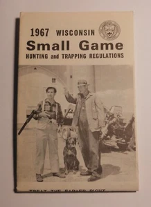 Regulaciones de caza y captura de caza menor vintage de Wisconsin 1967 - Imagen 1 de 1