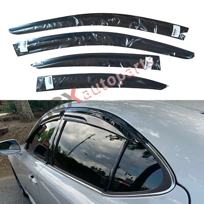 4pcs Sun Rain Window Visor Guard for 2006-13 Lexus IS250 IS350 IS-F Mugen Style - Image 1 of 3