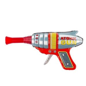 Atomic Rocket Gun HAJI Japan Blech Spielzeug Vintage Space Age 60er Jahre - Bild 1 von 15