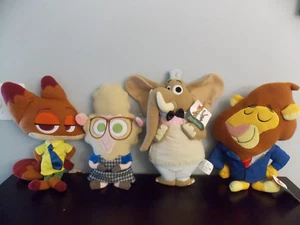 Disney Zootopia 14" Pillow Plush Set of 4 Nick Jerry Leodore Bellwether Lion Fox - Picture 1 of 2