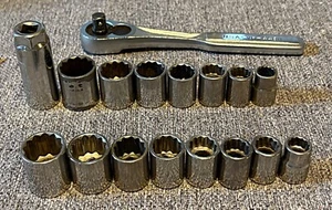 Craftsman USA 15 Piece 3/8” Drive 12 Pt Metric & SAE Socket Set - Imagen 1 de 2