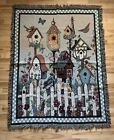 Home Tweet Home Birds And Birdhouses Woven Tapestry Throw Blanket 69? x 53?