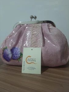 borsa borsello portamonete pelle di vero rettile - Foto 1 di 6