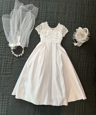 Lilacs & Pearls White Wedding Dress - Image 1 of 4