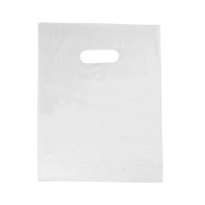 Bolsas pequeñas de mercancía blancas de baja densidad SSWBasics - 9” de ancho x 12” de alto - Estuche de 1000 - Imagen 1 de 2