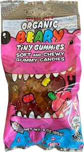 Trader Joe's 3 oz. ORGANIC BEARY Tiny Gummies Soft & Chewy Gummy Bears BB 3/2027 - Picture 1 of 3