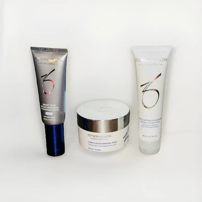 ZO Skin Bundle Complexion Renewal Pads Smart Tone SPF & Exfoliating Cleanser New - Image 1 of 4