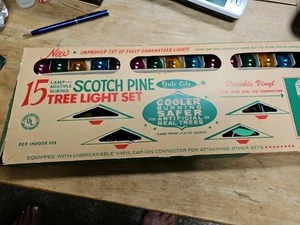 Vintage 15 Lamp Scotch Pine Tree Light Set in Original Box Works ACLA - USA - Picture 1 of 1