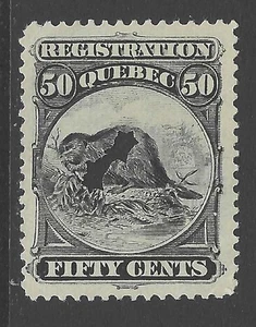Bigjake: Quebec QR-10, sello de registro de 50 centavos - ingresos - Imagen 1 de 2