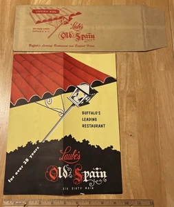 Laube's Old Spain Restaurant Speisekarte - Buffalo NY 25. Februar 1957 - KOSTENLOSER VERSAND - Bild 1 von 10