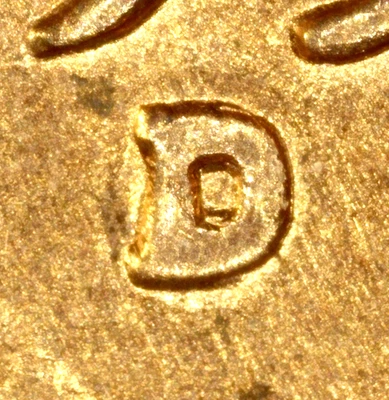 BU 1951-D Lincoln Wheat Cent - Repunched Mintmark (RPM) (2) - Image 1 of 3